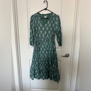 Lucky Brand - Teal Printed Dress